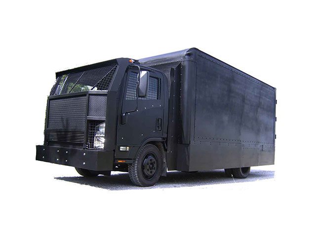 Armortek International Armored Skid Mounted Riot Control Truck Black